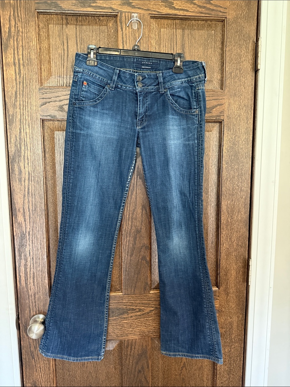Hudson Women’s Low Rise Blue Denim Bootcut Jeans - Classic Dark Wash Size 30